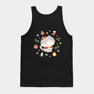 Christmas Santy Cat Tank Top